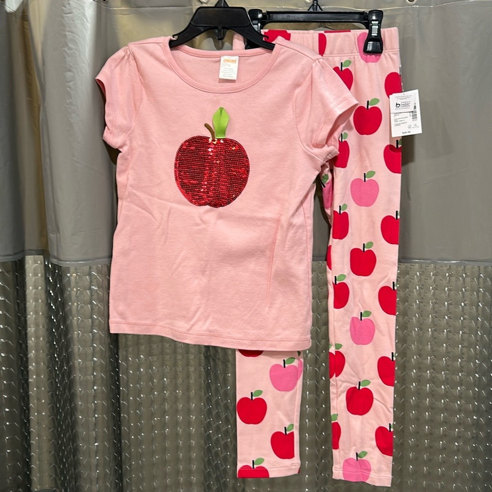 Gymboree Pink Red Apple Short Sleeve Tee
